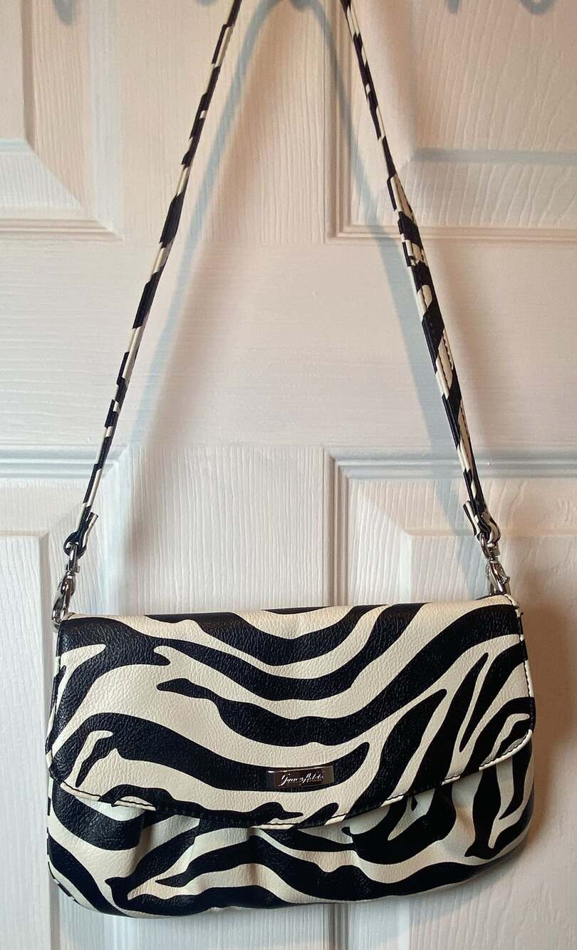 Zebra Print Grace Adele Shoulder Bag